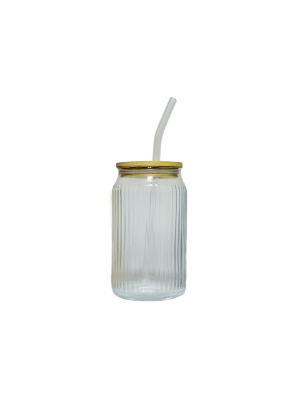 500mls Ribbed Glass Cups