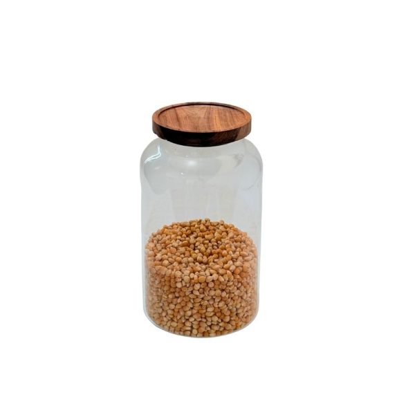 2.8L Acacia Lid Canster