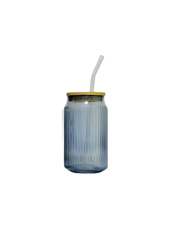 500mls Ribbed Glass Cups