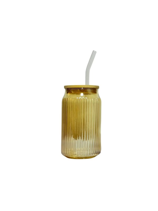 500mls Ribbed Glass Cups