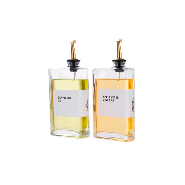 4pc 500ml Oil Glass Dispenser Bottles