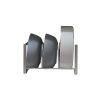 Wooden Handle White Metal Rack