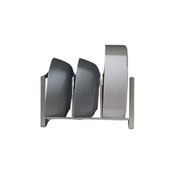 Wooden Handle White Metal Rack