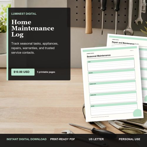 Home Maintenance Log