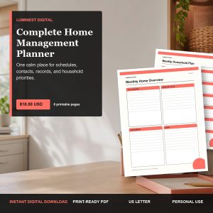 Complete Home Management Planner