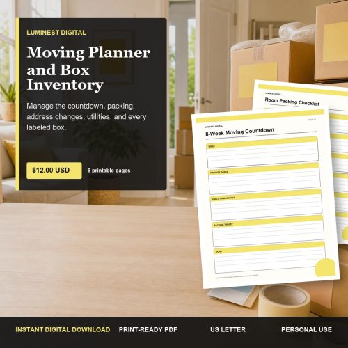 Moving Planner and Box Inventory